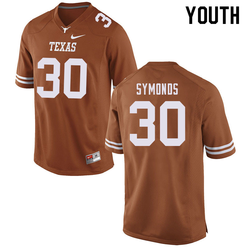 Youth #30 Turner Symonds Texas Longhorns College Football Jerseys Sale-Orange